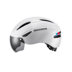ROCKBROS 護目鏡式自行車安全帽 WT-018S, 白色