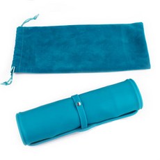 리젠스 접이식 휴대용 애완펫 더블 식판, 스카이블루, 1개