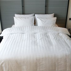 Maison Textile 飯店寢具 CVC被套 30mm 2入, 白色條紋