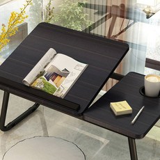 접이식 각도 조절 미니 테이블, 블랙