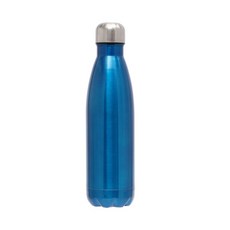 亮面真空保溫瓶, 藍色, 500ml, 1個