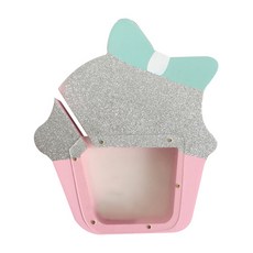 北歐風緞帶少女存錢筒, 混色, 1個