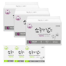 MediFlower 夜用型衛生棉 6入 3組+旅行組 M號 3入, 1套