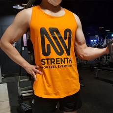 NOKJOK 男款文字印花運動背心
