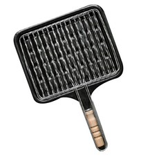 오체어스 로터리 법랑 스텐석쇠그릴, 26.3 x 21.5 cm, 1개