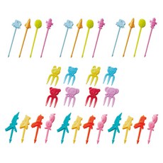 TORUNE 午餐盒叉子 8入+叉子 鱷魚造型 12入+叉子 玩具造型 12入, 1套