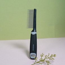 요기쏘 반려동물 이중 빗살 그루밍 브러쉬, 블루, 1개