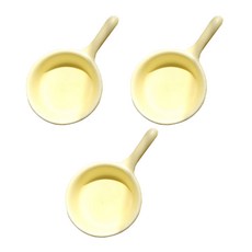 Chillin 陶瓷平底鍋造型醬料碗, 黃色, 3個