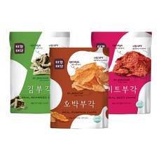 TigakTaegak 綜合蔬菜脆片組 海苔脆片+紅薯脆片+辣椒脆片+海帶脆片+甜菜根脆片+蓮藕脆片+牛蒡脆片+南瓜脆片, 60克, 1套