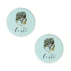 Vinterior 薄荷綠浴室珪藻土托盤杯墊 TYPE 07 B, 2個, 薄荷色