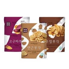 TigakTaegak 地瓜酥 60g+蓮藕酥 60g+牛蒡酥 60g, 180g, 1組