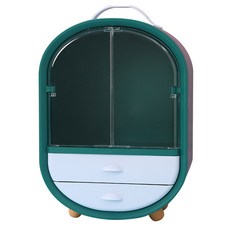 簡約化妝品物品衣櫃 綠色, 1個