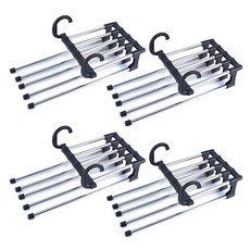 SCHWARZ KOREA 5層防滑褲架, 黑色的, 4個