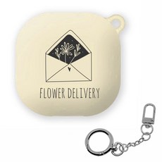 몬드몬드 엘레강스 심플 갤럭시 버즈 프로 / 라이브 케이스 + 키링 세트, 엘라강스심플 002, 1개