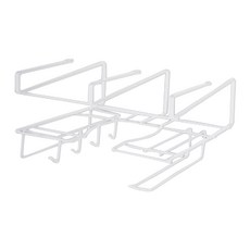 IYES 懸掛式多功能廚房收納掛勾 IY-KH24, 白色的, 1個