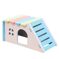 The Flow Company 倉鼠專用多彩小屋 8 x 16.5 x 8.5 cm, E 藍色, 1個