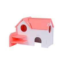 The Flow Company 倉鼠專用繽紛小屋 18 x 15 x 14 cm, D 粉紅色, 1個