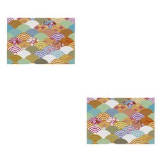 北歐現代風餐墊 D36 2入組, 類型1, 45 x 30 cm, 2個