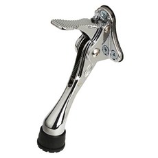 玄關門固定 一鍵式馬蹄形門擋 鍍鉻, 1個