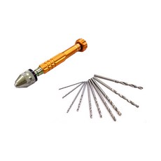 HD 塑膠模型 鋼彈 鋼普拉 彩色手鑽 黃色 + 鑽頭10件組, 1套