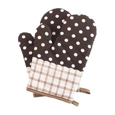 The Flow Company 可愛餅乾烘焙烹飪棉質烤箱手套, 01, 2個