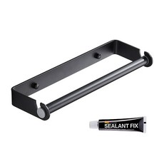 모나코올리브 메탈라인 키친타월걸이 + 실란트픽스, 블랙(키친타월걸이), 1세트