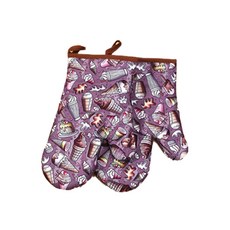 The Flow Company可愛圖案聚酯纖維CP值高的烤箱手套, 1, 2個