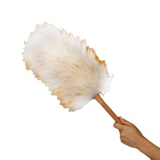 紙花園毛皮撣子 L, 象牙色+棕色漸變（髮梢）, 1個