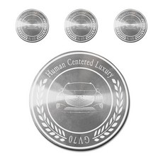 Krypton Sorento MQ4 輪轂蓋徽章貼紙 銀色 B-05, 4個