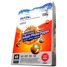 FANTAC 照片打印紙102 x 152毫米230GSM 100p, 4X6, 1個