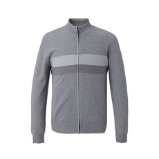 INDIAN 男士條紋圖案拉鍊開衫針織 MITBCXS1141