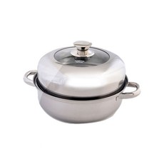 EVERTON HOUSE 雙耳不鏽鋼蒸鍋, 26cm, 1組