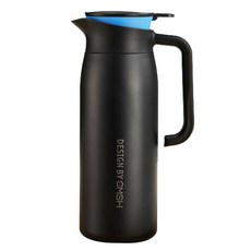 제이씨피 스마트 티포트 텀블러, 블랙, 1500ml, 1개