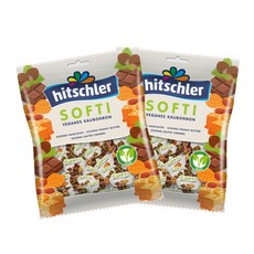 HITSCHLER 素食綜合軟糖 巧克力榛果&巧克力鹽味焦糖&巧克力花生奶油, 175g, 2包