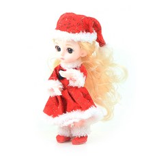 Sariel Celebrities 聖誕球關節娃娃 16cm + 衣服 + 梳子套裝, 凱西（人偶）