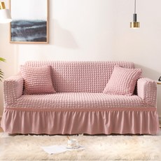 Loving Lab Merciel荷葉邊沙發套, 粉色的, 1個