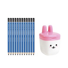 STAEDTLER 素描鉛筆 9B 12入+削筆機 隨機出貨, 混色, 1套