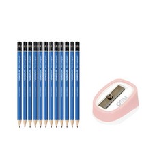 STAEDTLER 素描鉛筆 9H 12入+削鉛筆機 隨機出貨, 混色, 1套