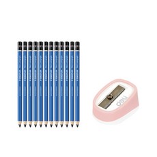 STAEDTLER 素描鉛筆 9B 12入+削鉛筆機 隨機出貨, 混色, 1套