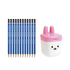 STAEDTLER 素描鉛筆 HB 12入+削鉛筆機 隨機出貨, 混色, 1套