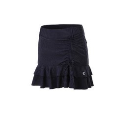 Cleveland GOLF 可愛的條紋雙荷葉邊女式高爾夫裙褲 CGKWSK095