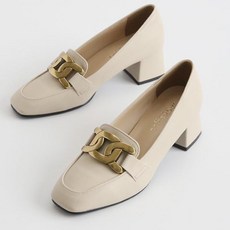 JACK&JILL 金色鍊條中跟鞋 JA1100