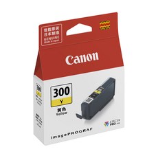 Canon 佳能 PFI-300Y ASA 原廠墨水, 黃色, 1個