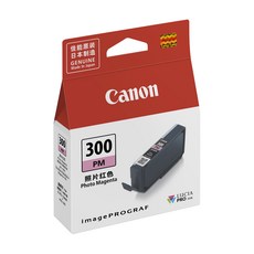 Canon 佳能 PFI-300PM ASA 原廠墨水, 相片洋紅, 1個