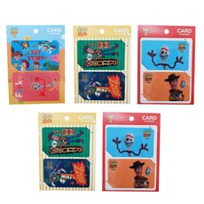 TOY STORY 玩具總動員 迪士尼人物卡片貼紙A+B2入+C2入套組, 混色, 1組