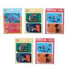 TOY STORY 玩具總動員 迪士尼玩具總動卡片貼紙, 隨機出貨, 5入