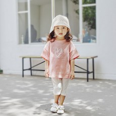 monfimafi 童款愛心印花短袖上衣