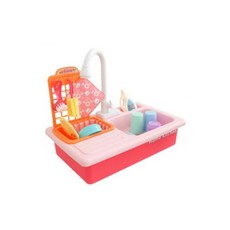 LET'S TOY 糖果怪物水槽廚房玩玩具, 粉色的