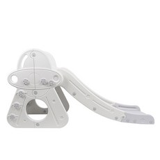 베이블퓨어리 UFO유아미끄럼틀 실내놀이터, 화이트 + 그레이, 1개