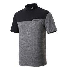 Cleveland GOLF 男士高爾夫防紫外線不平衡胸部切口半半領短袖T恤CGKMTS023